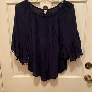 Navy Blue Women's Top
